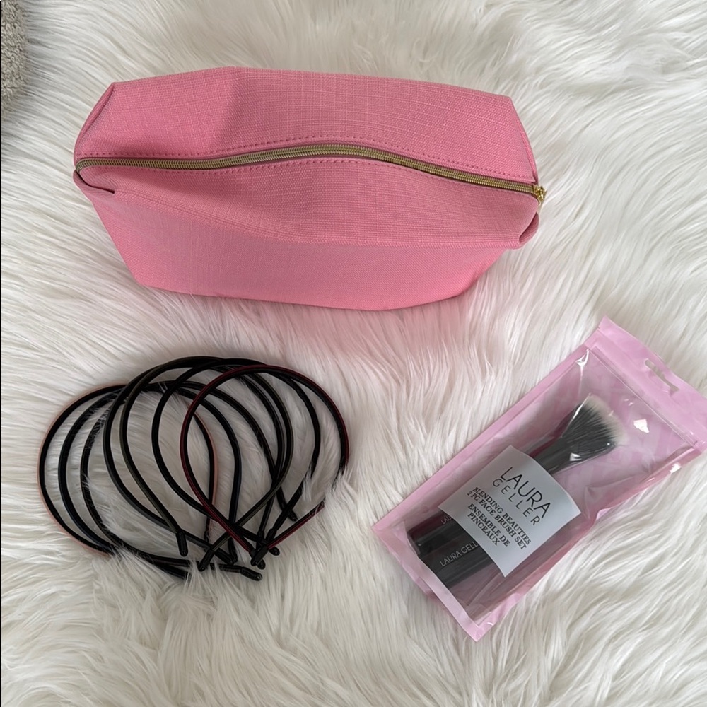 Laura Geller Blending Beauties Face Brush Set in Pink